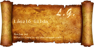 László Gilda névjegykártya